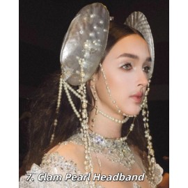 Handmade Ocean Mermaid Shell Pearl Tassel Headpiece (HP01)